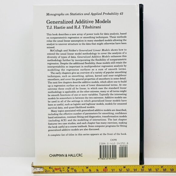 Generalized Additive Models Monographs Statistics Applied Probability 43 Book - Picture 2 of 11